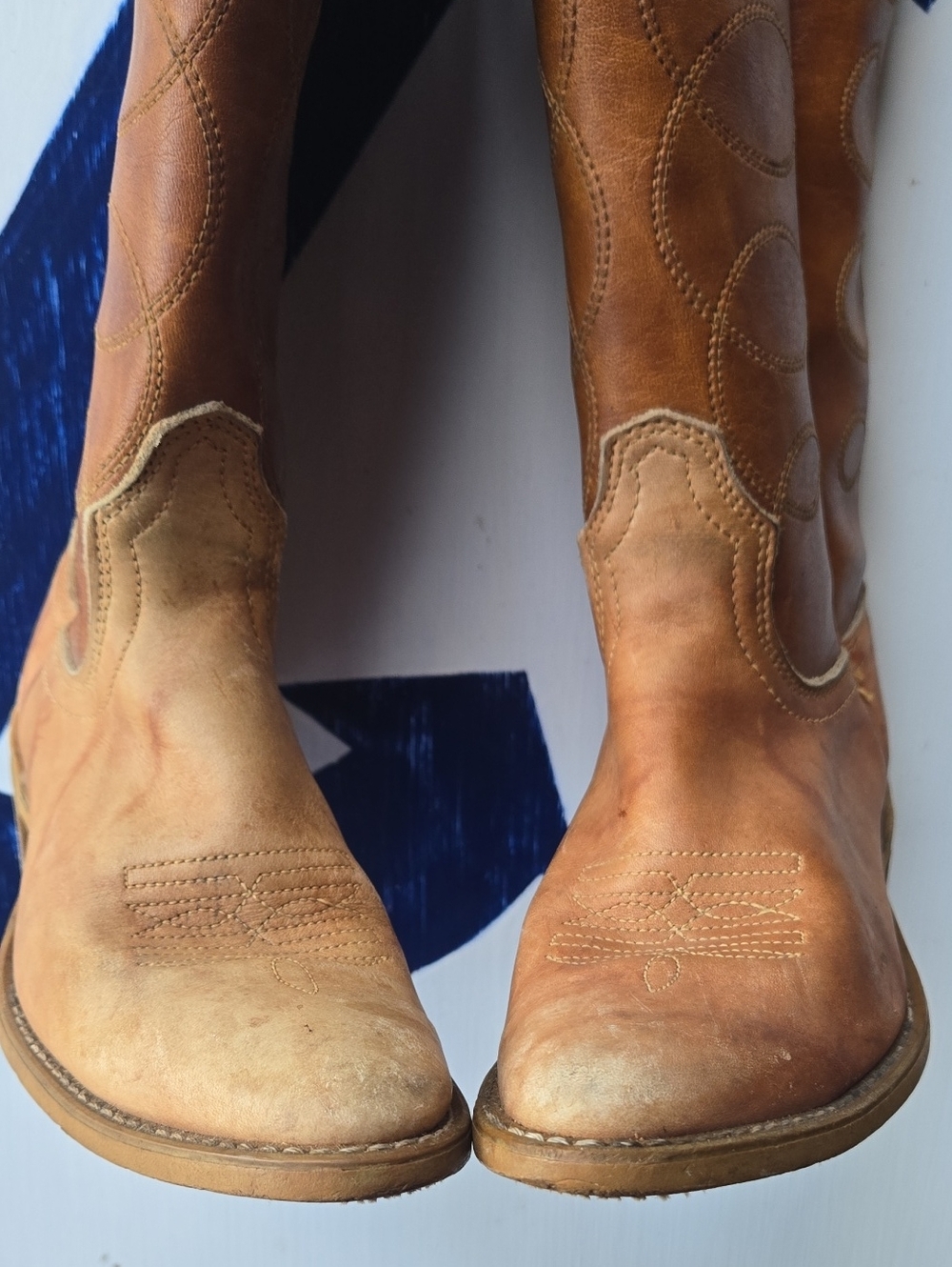 Acme Vintage Camel Tan Western Boot Size Women's 6A - Picture 5 of 16